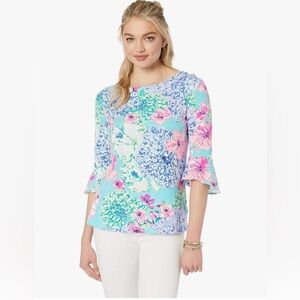 Lilly Pulitzer Fontaine top size large new with tags
